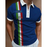 Loose lapel polo shirt short sleeve T-shirt HF1604-04-04