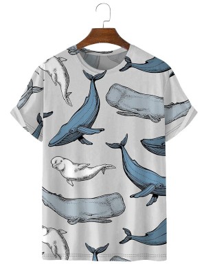 Men's Whale Everywhere Short Sleeve T-Shirt