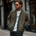 Men's Vintage Leopard Jacquard Colorblock Single Breasted Cardigan 23865460Y Men's Vintage Leopard Jacquard Colorblock Single Breasted Cardigan 23865460Y
