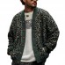 Men's Vintage Leopard Jacquard Colorblock Single Breasted Cardigan 23865460Y Men's Vintage Leopard Jacquard Colorblock Single Breasted Cardigan 23865460Y
